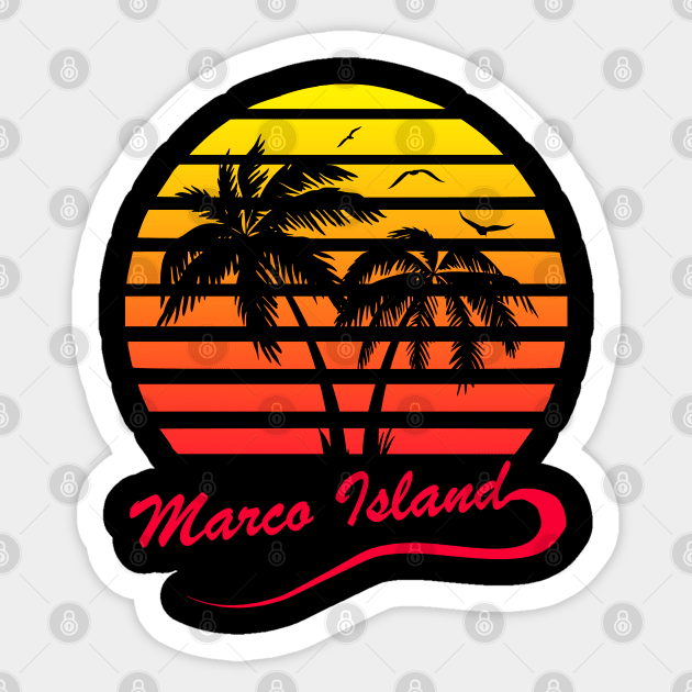 Marco Island Sticker by Nerd_art